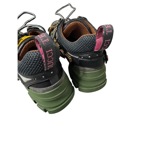 Gucci Women's Size 38 Flashtrek SEGA Green Removable Crystal For Only 1 Sneaker - Picture 5 of 12